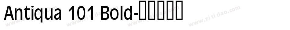 Antiqua 101 Bold字体转换